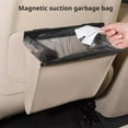 thumbnail image 2 of Car Garbage Bag Waterproof Magnetic Adsorption Trash Can Back Seat Hanging P1, 2 of 8