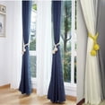 thumbnail image 5 of Alzapaños para cortinas LzGUNGY hechos a mano con borlas y clip azul oscuro, 5 of 5
