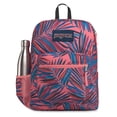 thumbnail image 2 of JanSport Unisex Side Pocket Polyester Backpack, Coral Leaf, 2 of 2
