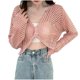 thumbnail image 1 of Mujeres de Manga Larga Tops Casual de Moda Abierto Ombligo de Punto Top, Ligero Y Suave Blusa para Todas las Estaciones, 1 of 3