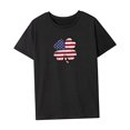 thumbnail image 4 of Camiseta para mujer, camiseta básica cómoda de verano para mujer, regalo de viaje para el día de San Valentín Negro, 4 of 7