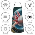 thumbnail image 6 of Sikiie Bubbles Axolotl Fantasy Aprons for Kitchen Cooking Aprons, Chef Apron for Men Women Chef, 6 of 7