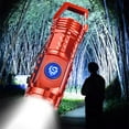 thumbnail image 1 of NARABB Strong Lighting Charging Outdoor Portable Flashlight Camping Range Mini Golden, 1 of 5