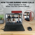thumbnail image 4 of GOgroove USB Laptop Speaker Bar with 2 High Excursion Drivers , Clip-On & Portable Design (RED), 4 of 9