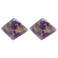 thumbnail image 1 of Piedra de energía de cristal, pirámide de energía de 2 piezas Pirámide de cristal de piedra de energía exquisita muy recomendada, 1 of 9