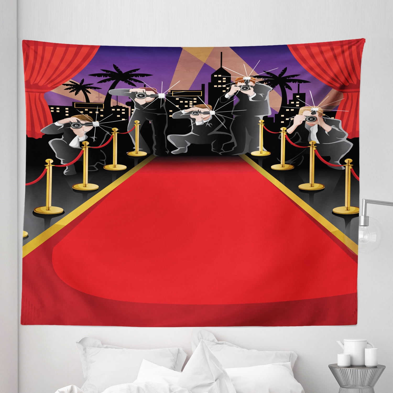 Paparazzi Tapestry, Photographers Taking Pictures at Red Carpet Special  Occasion Famous, Fabric Wall Hanging Decor for Bedroom Living Room Dorm, 5  Sizes, Scarlet Dark Blue Grey, by Ambesonne - Walmart.com, image size:1500x1500