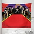 thumbnail image 1 of Paparazzi Tapestry, Photographers Taking Pictures at Red Carpet Special Occasion Famous, Fabric Wall Hanging Decor for Bedroom Living Room Dorm, 5 Sizes, Scarlet Dark Blue Grey, by Ambesonne, 1 of 1
