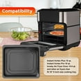 thumbnail image 3 of Air Fryer Grill Pan for Instant Vortex Plus10 Quart,10.1*9''Food Grade Nonstick Replacement Rack Parts Tray Grill Crisper Plate for Innsky 10.6Qt DCT451 Air Fryer Oven, Dishwasher Safe, 3 of 7