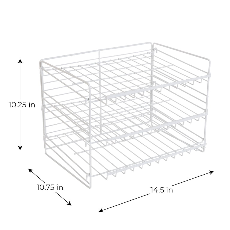 Mainstays 3-Tier Can Organizer Dispenser Rack, White photo 5