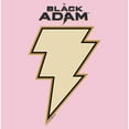 thumbnail image 2 of Girl's Black Adam Yellow Lightning Bolt  Graphic Tee Light Pink X Large, 2 of 4