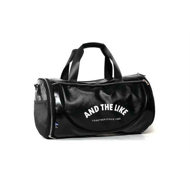 Bolso de hombro de PU con bolsillo para zapatos, bolsa de Yoga de viaje de colores mezclados, superior, deportes al aire libre, bolsa de gimnasio, entrenamiento multifunción Fivean unisex