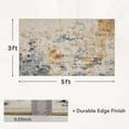 thumbnail image 2 of Abstract Area Rug x Modern Rugs for Living Room Neutral Machine Washable Rug Non Slip Carpet for Bedroom Office Living Room Dining Room Nursery Rug Grey &, 2 of 6