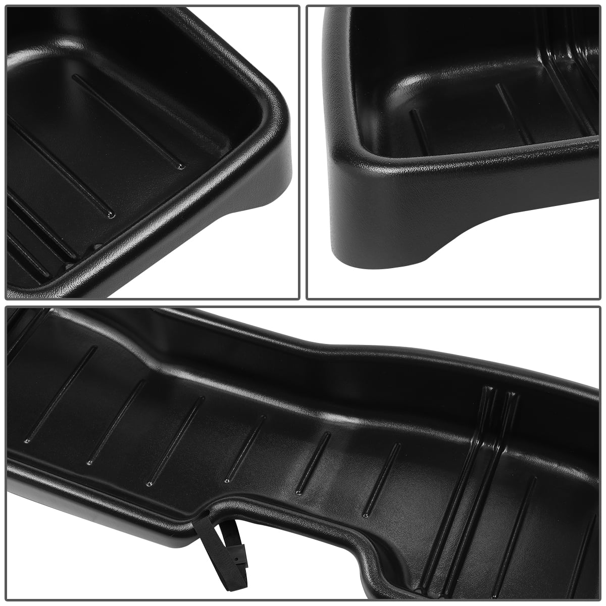 Under Seat Tool Storage Organizer Tray for Chevy Silverado GMC Sierra Double//Extended Cab 14-19