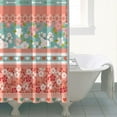 thumbnail image 5 of Waterproof Pioneer Pieced Patchwork Shower Curtain 72x84 Inch Bohemian Style Colorful Floral Polyester Unique Shower Curtain for Bathroom Hotel Home Decor with 12 Plastic Hooks, 5 of 5