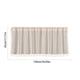 thumbnail image 3 of Cortinas de valanca para cocina | Panel de bolsillo corto de varilla para bloquear la luz | 60% algodón 40% lino beige | 59"x18" | Aislamiento térmico para ventanas pequeñas en sótanos de baño, 3 of 7