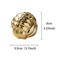 thumbnail image 2 of For Living Room, Bedroom, Office Desktop Chain Link Decor Modern Ceramic Knot Decor Bookshelf Decor Entryway Table Decor Coffee Table Decor Shelf Decor Accents Gold L 1PCS, 2 of 9