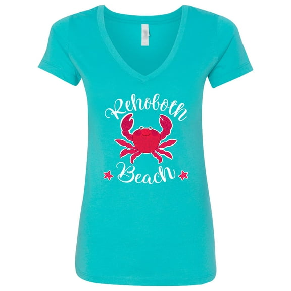 Inktastic Rehoboth Beach Delaware Women's V-Neck T-Shirt