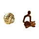 thumbnail image 1 of Figura de cerámica,Figura de cerámica con forma de bola de hilo y nudo,Escultura estética para oficina,estantería,decoración del hogar,Figura de pensador abstracto,Estatua de pensador, 1 of 8
