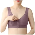 thumbnail image 6 of MDUKONU Women’s Bras Women's Wireless Seamless Matte Mini Rib Bra Purple 46, 6 of 9