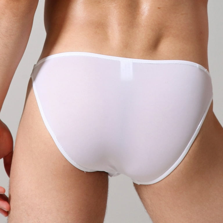 Softy Men's Elastic Seamless White Underpants Ultra-Thin Breathable Briefs  Solid Seamless Low Waist Soft Underwear - AliExpress