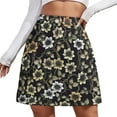 thumbnail image 2 of Retro Flower Skirt Summer Anem Floral Street Style Casual A-line Skirts Elegant Mini Skirt, 2 of 7