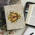 thumbnail image 4 of FOR U DESIGNS Cross Sunflower Butterfly Bible Cover for Women Men Portable Leather Church Bible Study Bags and Totes Size M Christian Bible Case Bag Book Carrying Case Bible Accessories, 4 of 7