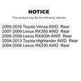 thumbnail image 2 of Kugel Ensemble de Moyeu de Roulement Arrière 70-512284 pour Voiture Toyota Venza Highlander Lexus RX350 RX330 RX400h AWD, 2 of 11
