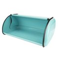 thumbnail image 4 of Boîte à pain en acier à couvercle rabattable, Turquoise, 4 of 4