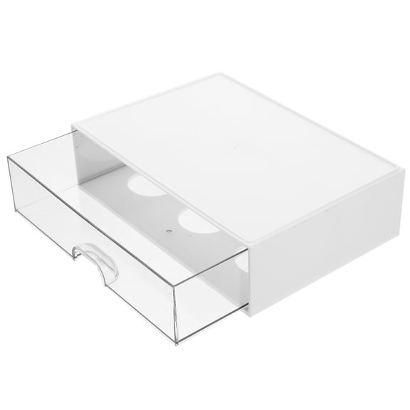 Desktop Storage Box Organizer Makeup Drawer Cosmetic Case Type Organizers Office White