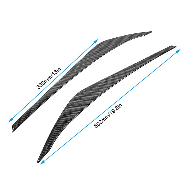 Embellecedor de cejas ANGGREK para faros delanteros de Fibra de carbono 1 par