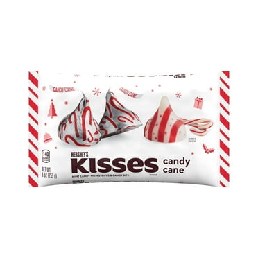 Hershey's Kisses Candy Cane Flavored Christmas Candy,
