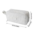 thumbnail image 3 of Estuche para lápices de pana con múltiples compartimentos | Organizador de estuches para bolígrafos de gran capacidad | Bolsa de papelería de tela resistente al desgaste para estudiantes, 3 of 6