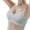 Blue, variant on Women's Thin Seamless Soft Support Bra: Wireless, Nylon & Spandex, Smooths Back, All-weather Wear
