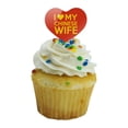 thumbnail image 5 of I Love My Chinese Wife Heart Love Cupcake Picks Toppers Decoration Set of 6, 5 of 6