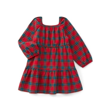 Wonder Nation Toddler Girls' Tiered Cotton Dress, Sizes 12M- 5T