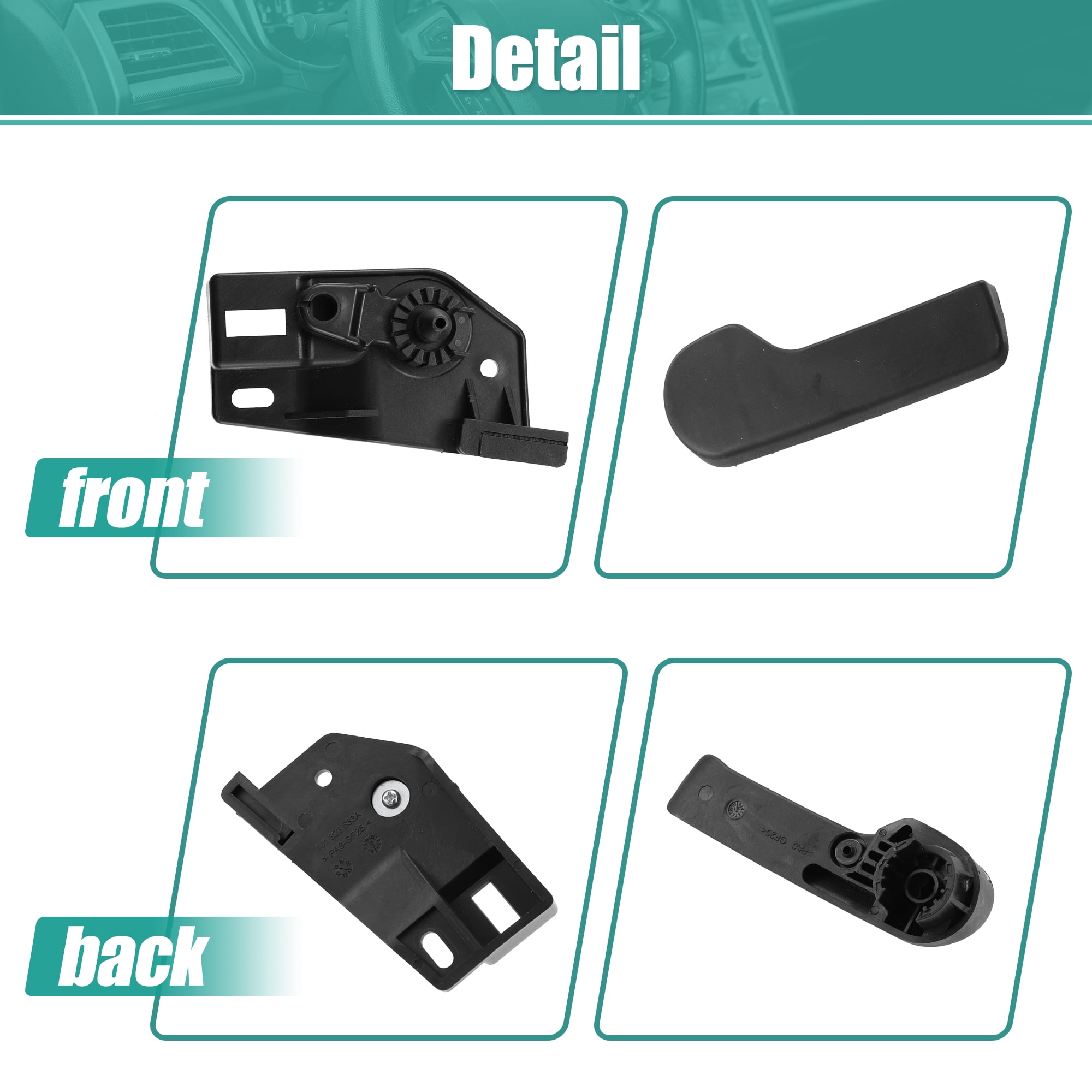 Poignée + Support Déverrouillage Capot 1J1823633A 1J1823533C – Compatible VW Beetle 1999-2010, Jetta MK4, Bora, Golf MK4