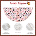 thumbnail image 3 of Rateoe Cartoon Cat And Heart Pattern Christmas Tree Skirt with Ties, Christmas Tree Decorations, Farmhouse Christmas Decor Xmas Holiday Decorations-36", 3 of 6
