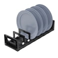 thumbnail image 1 of Organizador de cajones para platos, estante para almacenamiento de platos, Soporte organizador de metal para drenaje, estante para tapas de ollas, Organizador de tazones para que ahorra espacio, 1 of 9