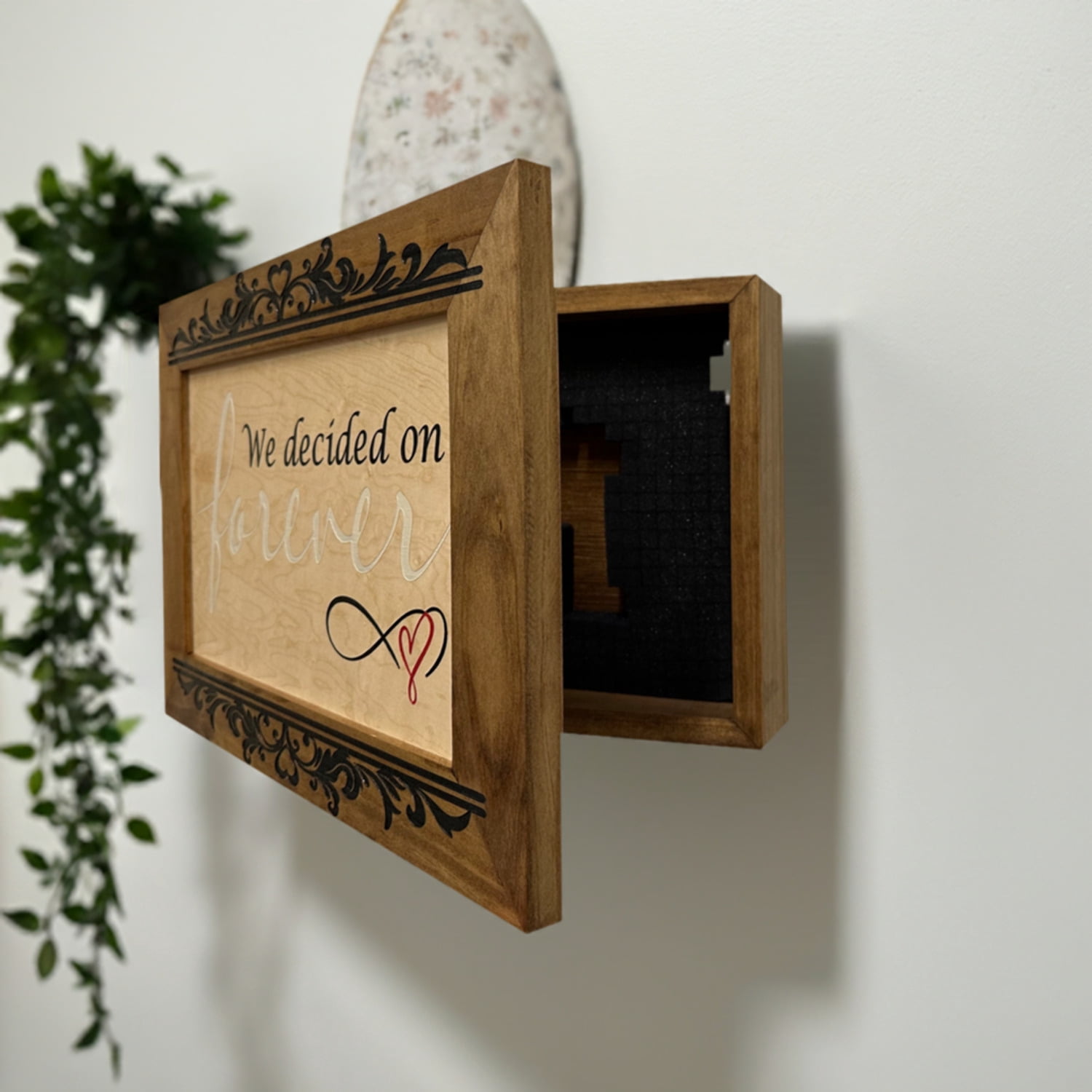 Bellewood Designs We Decided On Forever Decorative Wall-Mounted Secure Gun Cabinet