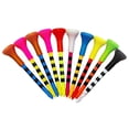 thumbnail image 2 of Meileang 10Pcs Golf Ball Tee Striped Low-Resistance Tip Increase Flight Distance Stabilize Practice Training Golf Ball Holder Golf Training, 2 of 7