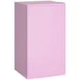 thumbnail image 1 of HOMCOM Mini Fridge with Freezer Thermostat Reversible Door, Pink, 1 of 10