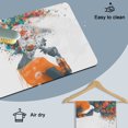 thumbnail image 6 of Black Woman Dish Drying Mats for Kitchen Counter, African American Colorful Hair Absorbent Coffee Bar Mat with Non-slip Rubber Backed Quick Drying Dish Rack Pad 16"x18", 6 of 9