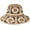 Khaki, variant on Multicolor Floral Crochet Straw Sun Hat Foldable Packable Wide Brim Bucket Hat Summer Beach Hat for Women