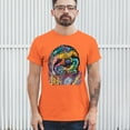 thumbnail image 3 of Tee Hunt Dean Russo Cute Lazy Sloth T-Shirt Funny Wild Life Colorful Men's Tee, Orange, X-Large, 3 of 5