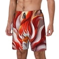 thumbnail image 1 of Fotbe Red Sun Flame Fox Traje de Baño para Hombre – Shorts de Natación de Secado Rápido con Forro y Bolsillos-3X-Large, 1 of 6
