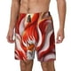 thumbnail image 1 of Fotbe Red Sun Flame Fox Traje de Baño para Hombre – Shorts de Natación de Secado Rápido con Forro y Bolsillos-Medium, 1 of 6