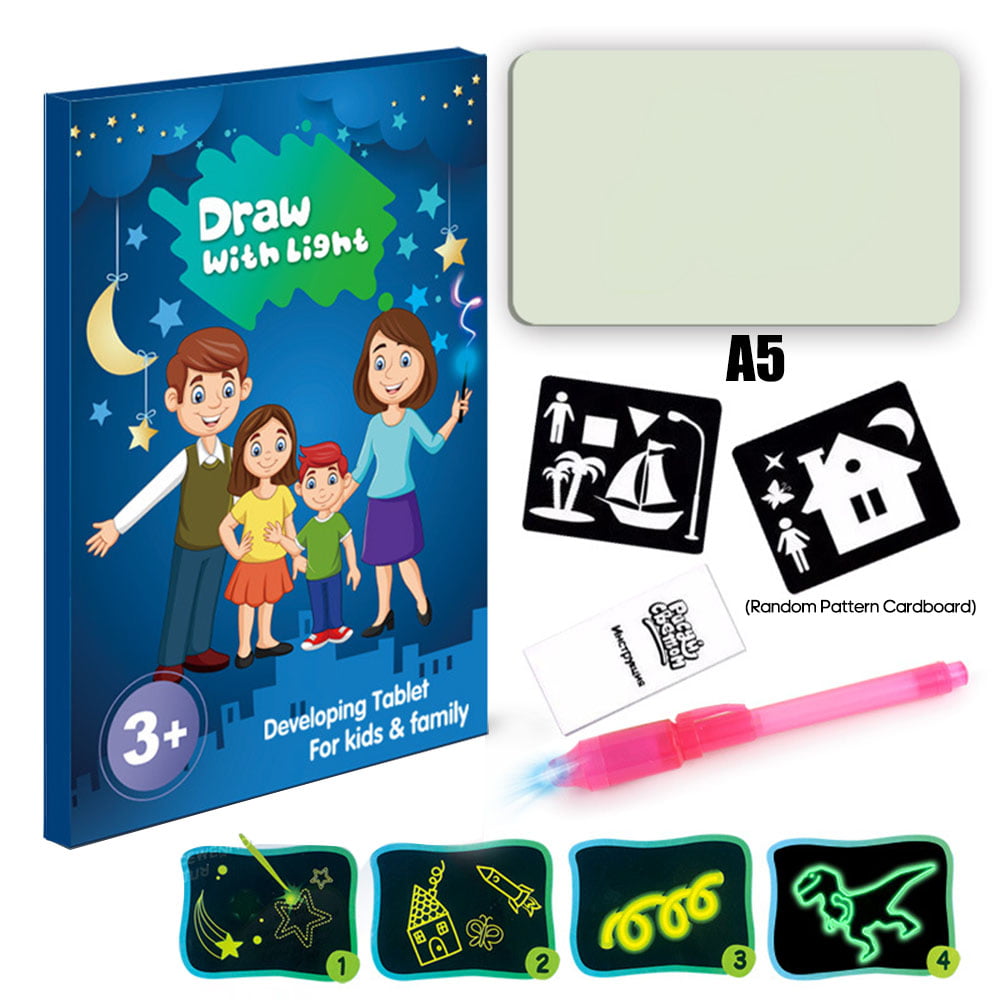 Draw with light fun developing toy drawing board magic draw educational<SPUK