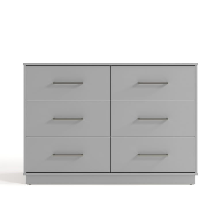 Graco Essentials 6 Drawer Nursery Double Dresser, Pebble Gray