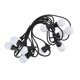 thumbnail image 2 of Tira de luces G50 de 5M, 10LED, Bombilla de globo blanco, Lámpara decorativa para exteriores, patio, jardín, luz cálida, enchufe europeo de 100-240V, 2 of 5