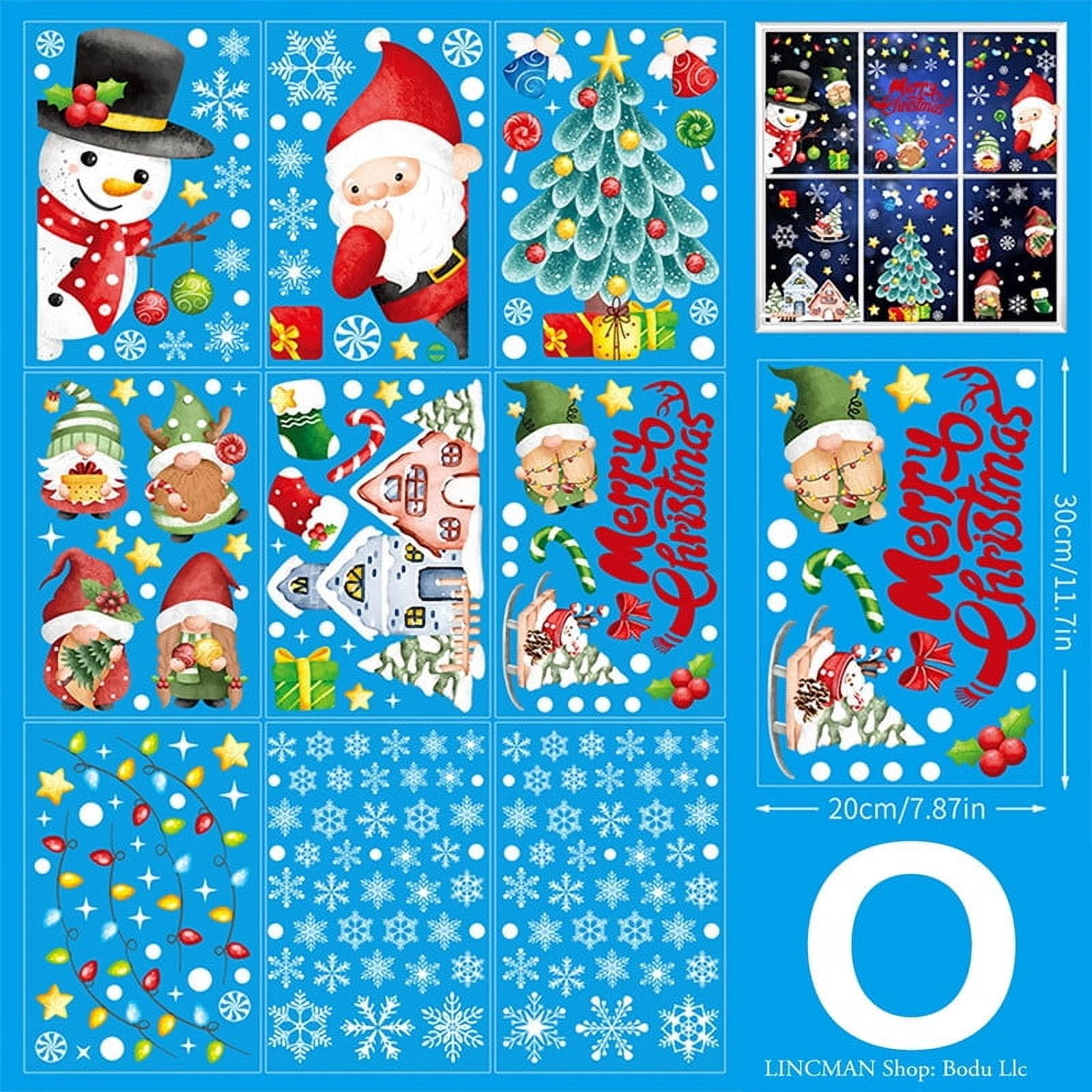 155pcs White Snowflakes Window Decorations Clings Decal Stickers Ornaments for Christmas Frozen Theme Party New Year Supplies